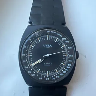 Lanco 15203 36mm Stainless steel Black