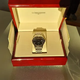 Longines Record L2.821.4.96.6 40mm Stainless steel Blue