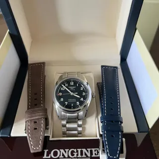 Longines Spirit L3.410.4.53.6 37mm Stainless steel Black