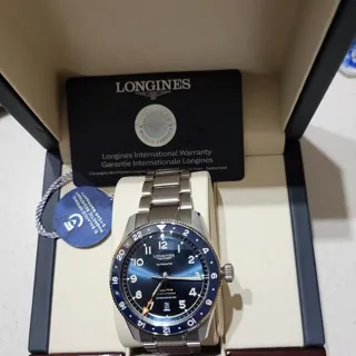 Longines Spirit L3.812.4.93.6 42mm Stainless steel Blue