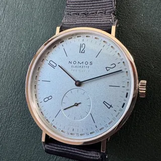 NOMOS Tangente 40.5mm Stainless steel Blue