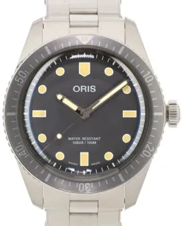 Oris Diver 730 7757 4083 40mm Stainless steel Gray