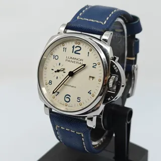 Panerai Luminor Due PAM 00906 42mm Stainless steel Champagne