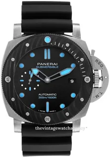 Panerai Luminor PAM 00799 47mm brushed/polished titanium Black