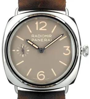 Panerai Radiomir PAM01385 45mm Stainless steel Beige