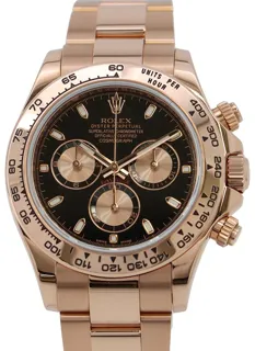 Rolex Cosmograph Daytona 116505 18k rose gold Black