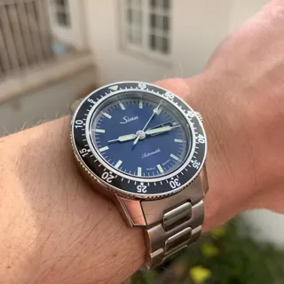 Sinn 104 104.013 41mm Stainless steel Blue