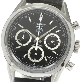 TAG Heuer Carrera Calibre 17 CV2113-0 39mm Stainless steel Black