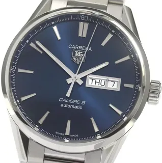 TAG Heuer Carrera Calibre 5 WAR201E 41mm Stainless steel Blue