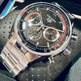 TAG Heuer Carrera Porsche Chronograph Special Edition CBS2015.EB0381 42mm Stainless steel Black