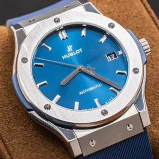 Hublot Classic Fusion 511.NX.7170.RX 45mm Titanium Blue