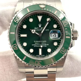 Rolex Submariner Date 116610LV 40mm Stainless steel Green