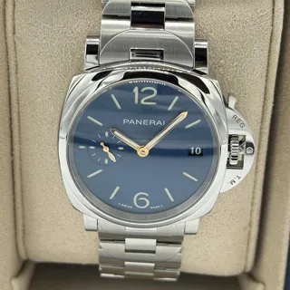 Panerai Luminor Due PAM 01123 38mm Stainless steel Blue