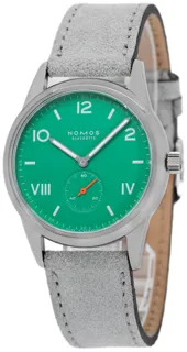 NOMOS Club Campus 715 Stainless steel Green