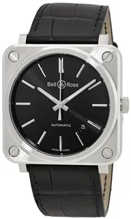 Bell & Ross Aviation BRS92-BLC-ST/SCR Stainless steel Black