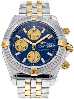 Breitling Chronomat B1335611-C646-372D 43.7mm 18 carat yellow gold$steel Blue