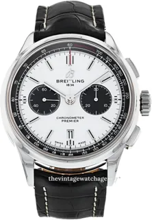 Breitling Premier AB0118221G1P1 42mm Stainless steel Silver