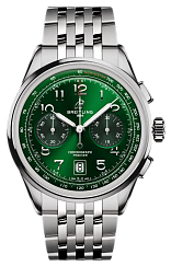 Breitling Premier AB0145371L1A1 42mm Stainless steel Green