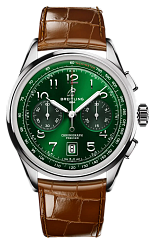 Breitling Premier AB0145371L1P1 42mm Stainless steel Green