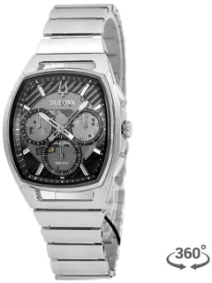 Bulova Curv Chronograph 96A257 Stainless steel Black