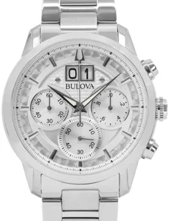 Bulova Sutton Chronograph 96B318 44mm Stainless steel Silver