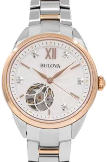 Bulova 98P170 Stainless steel White