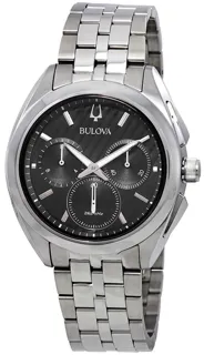 Bulova CURV 96A186 Stainless steel Black