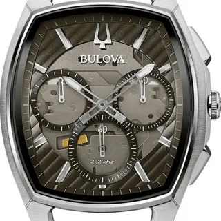 Bulova CURV 96A257 44mm Stainless steel Black