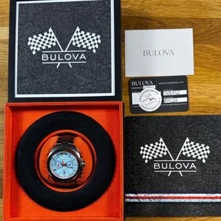 Bulova 98B432 42mm Stainless steel Blue