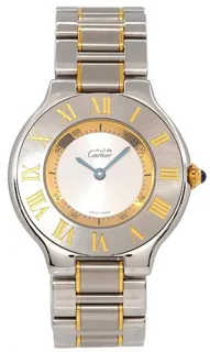 Cartier 21 Must de Cartier W10072R6 31mm Yellow gold and Stainless steel Silver