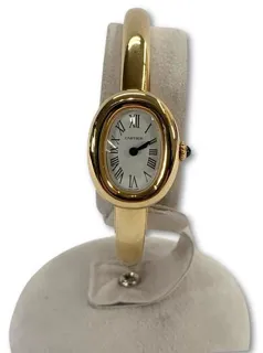 Cartier Baignoire WGBA0018 24.5mm Yellow gold Silver