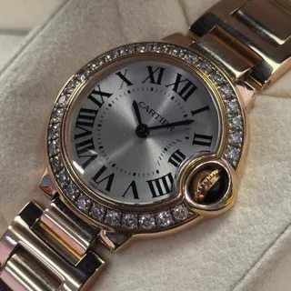 Cartier Ballon Bleu WJBB0036 33mm Rose gold Silver