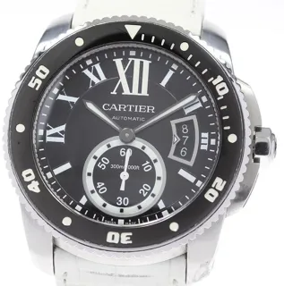 Cartier Calibre de Cartier W7100056 43mm Stainless steel Black