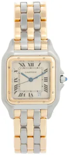 Cartier Panther W25027B8 Stainless steel and 18k yellow gold White