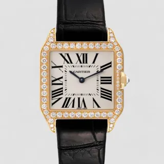 Cartier Santos Dumont WH100351 31mm Rose gold Silver