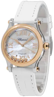 Chopard Happy Sport 278573-6018 Yellow gold and Stainless steel White