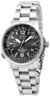 Citizen Pilot Super Titanium Date Eco-Drive CB0230-81E Titanium Black