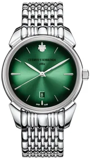 Cuervo y Sobrinos Historiador 3101B.1ASV 40mm Stainless steel Green