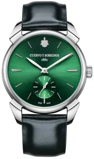 Cuervo y Sobrinos Historiador 3102.1ASV Stainless steel green