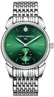 Cuervo y Sobrinos Historiador 3102B.1ASV 40mm Stainless steel green