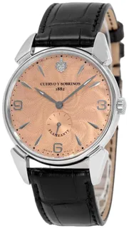 Cuervo y Sobrinos Historiador 3130.1S 40mm Stainless steel pink