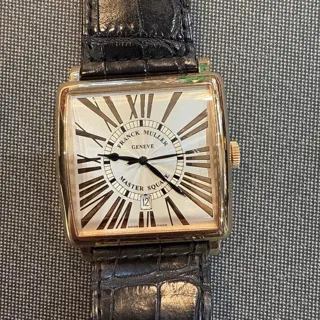 Franck Muller Master Square 6000KSCDTRELR 43mm Rose gold Silver