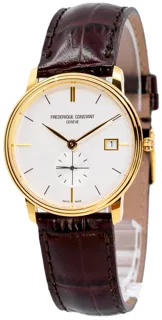 Frédérique Constant Slimline FC-245V4S5 Yellow gold and Stainless steel White