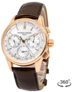 Frédérique Constant Flyback FC-760V4H4 42mm Yellow gold and Stainless steel Silver