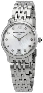 Frédérique Constant Slimline FC-220MPWD1S26B Stainless steel White