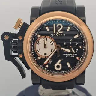 Graham 2OVBZ.B10A.K10B 47mm Rose gold Black