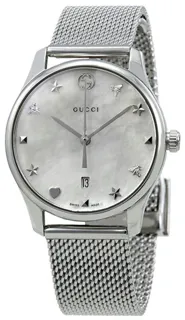 Gucci G-Timeless YA126583 Stainless steel White