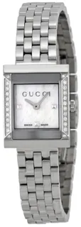 Gucci G-Frame YA128405 Stainless steel White