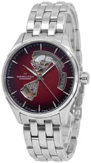 Hamilton Jazzmaster Open Heart H32675170 Stainless steel Red