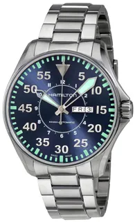 Hamilton Khaki Aviation H64715145 Stainless steel Blue